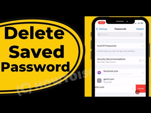 Video: Hvordan sletter du lagrede brukernavn på iPhone?