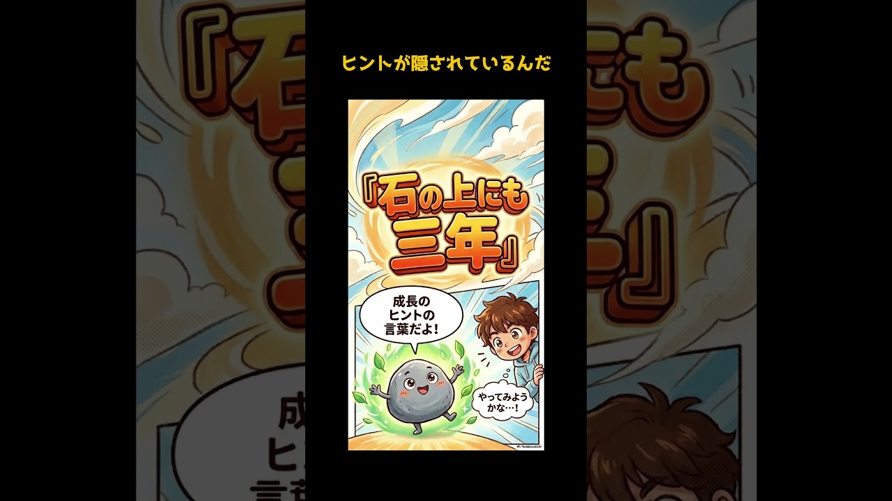 ことわざ】「石の上にも三年」の本当の意味。ただの我慢はもう終わり