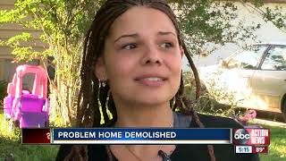 Citrus County demolishes home notorious for drugs and crime, neighbors relieved