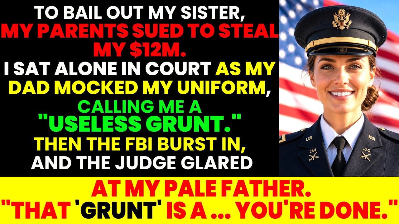 The courtroom went silent when my own father pointed at me in front of a federal judge and called me a useless grunt, a stupid worker bee hauling boxes in warehouses. My mother sat beside him,...