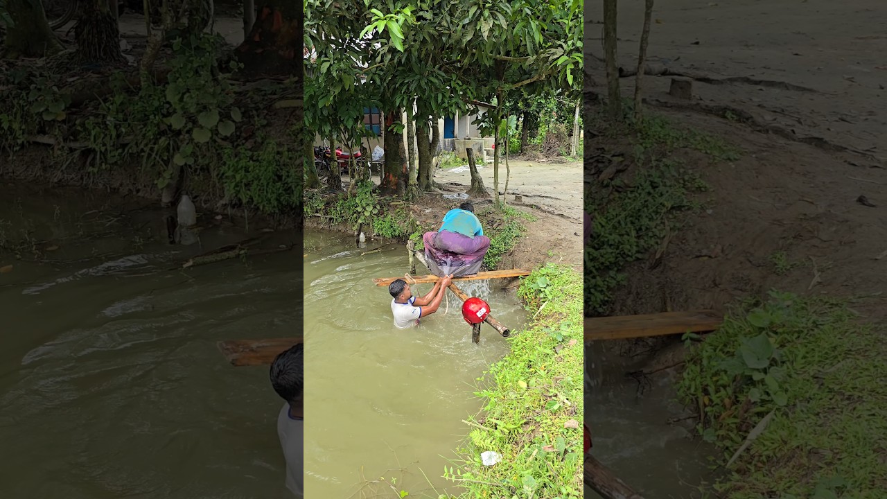 He Tried to Leave… His Lungi Got Stuck 😱 | Pond Side Prank Gone Wrong ☕