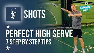 HIGH SERVE technique in badminton screenshot 1