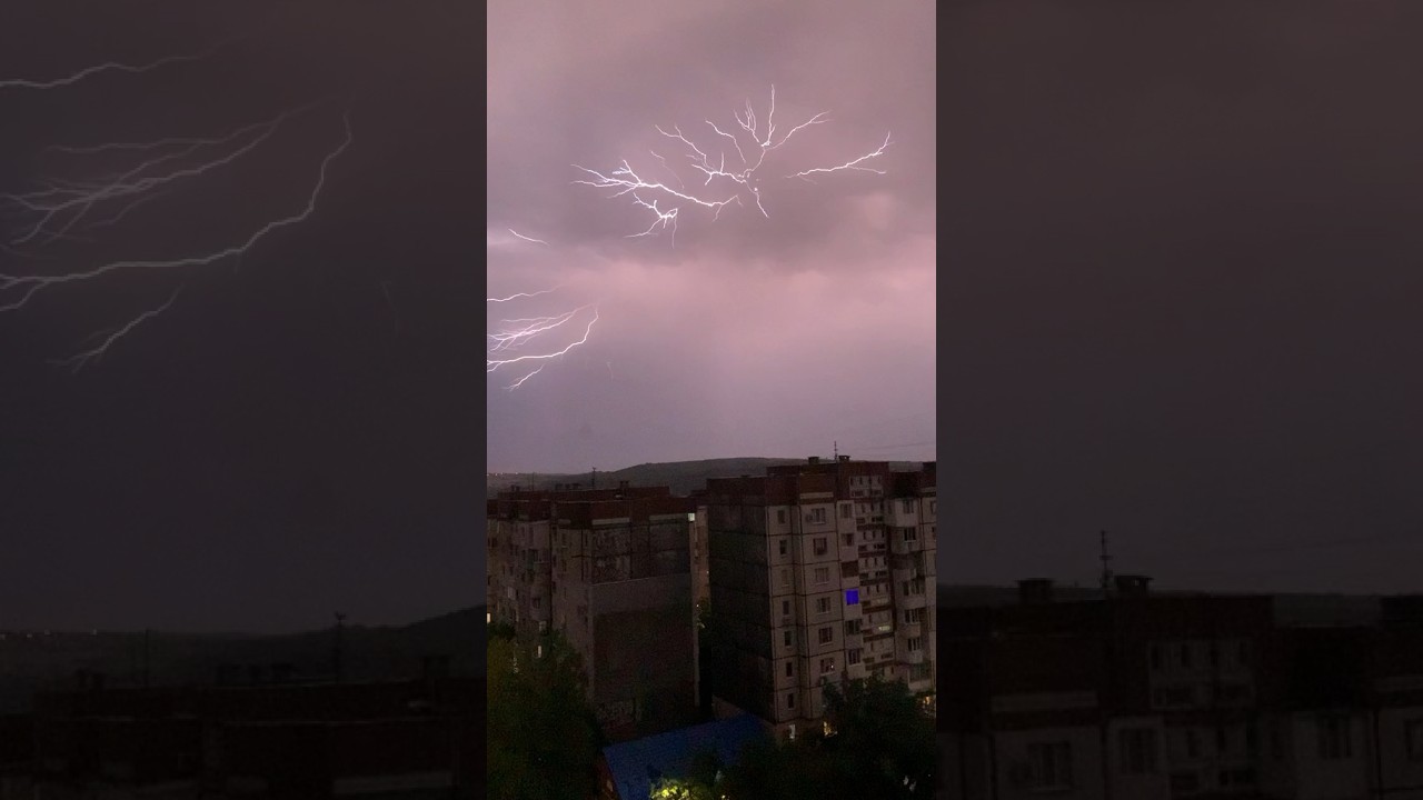 Гроза в Молдове. 25 июля 2023.