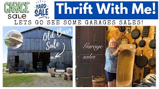 Come Shop the Garage Sales For Thrifted Home Decor