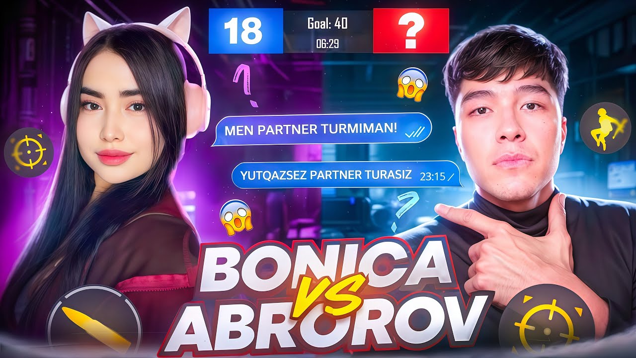 BONICA VS ABROROV l @abrorovpubgm  BILAN OʻYINNI OXIRI JANJAL BOʻLDI🤬💔😭#pubg 