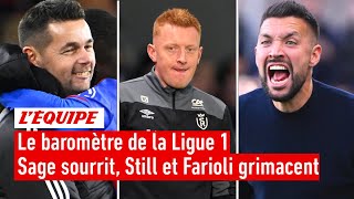 Baromètre de la Ligue 1 - Pierre Sage au top, Still et Farioli dans le dur