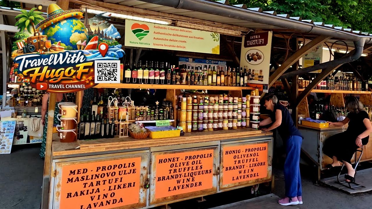 🇭🇷 Exploring Pula Farmers Market | Authentic Croatian Food & Daily Life 