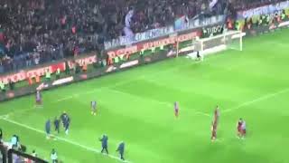 Burak Yılmazın Golü Sonrası Trabzonspor Tribünleri 28.01.2018
