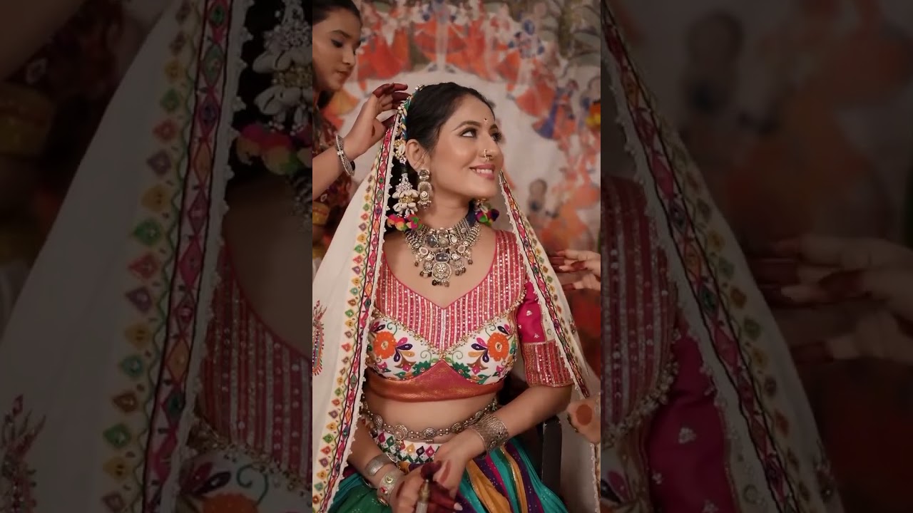 Multicolor Heavy Muslin Cotton Lehenga