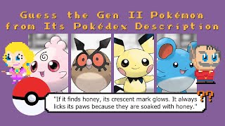 Guess the Gen II Pokémon from Its Pokédex Description (Ep 1) screenshot 5