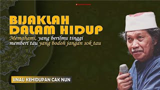 Cak Nun || Memahami, yang berilmu tinggi memberi tau yang bodoh jangan sok tau