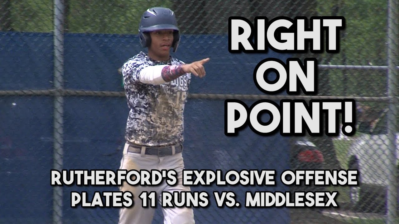 Rutherford 11 Middlesex 4 | HS Baseball | Bulldogs Showcase Exlposive Offense