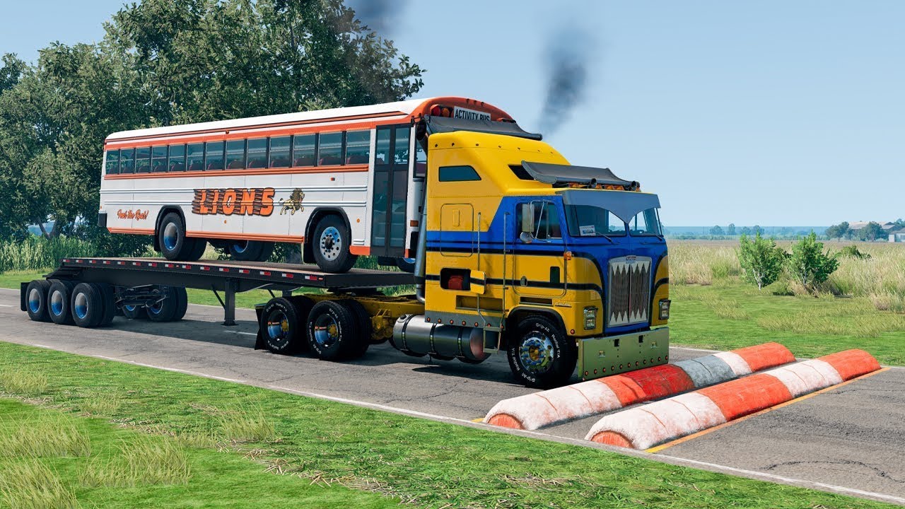 Cars and Trucks vs Speed Bumps SPECIAL #94 | BeamNG Drive - Long Video | TrucksVs