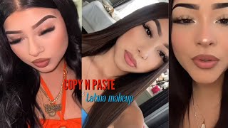 Copy and paste Latina makeup| TikTok compilation| #makeup #latinamakeup #tiktok #tutorial