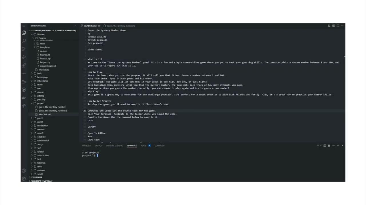 Harvard CS50 Final Project - Guess the mystery number - YouTube