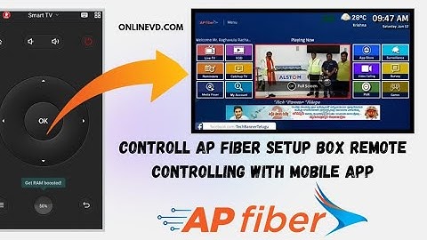 ap fiber setup box remote controlling with mobile app | ap fiber remote app telugu | ap fiber