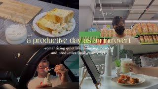 a productive day as an introvert || romantizing quiet life, peaceful and productive (malaysian vlog)