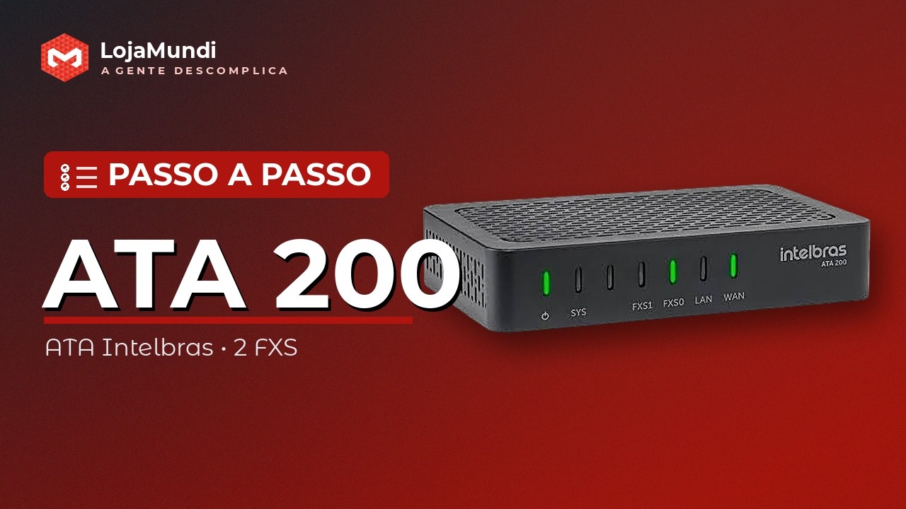 Como Configurar o ATA 200 Intelbras (Passo a Passo) | LojaMundi - YouTube