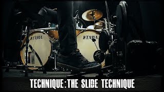 JamesPayneDrums.com - Bass Drum Slide Technique Feet technique drum lesson preview