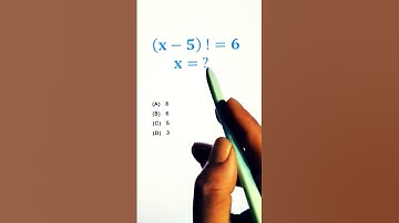 Algebra math problem with factorial #maths #shorts #mathematics