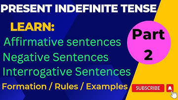 Negative Present Indefinite Tense | Interrogative Present Indefinite Tense | All explained.
