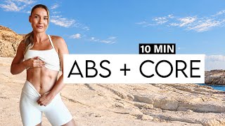 10 MIN INTENSE ABS & CORE Workout, On The Floor, For All Levels, No Equipment