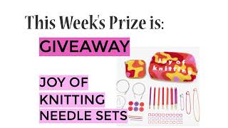 Winners Announced!  Joy of Knitting Needle Sets