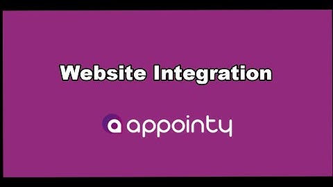 Website integration of Appointy Booking calendar | Appointy 9.0 Tutorials
