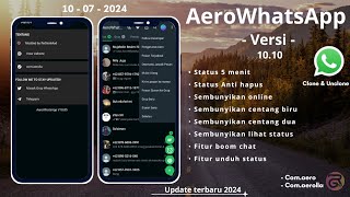 WHATSAPP AERO TERBARU 2024 || Aero WhatsApp terbaru 2024 || WHATSAPP MOD TERBARU 2024 | Wa Aero 2024