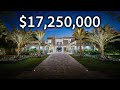 INSIDE A $17,250,000 WATERFRONT MANSION with a RESORT-STYLE COURTYARD!