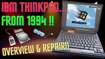 IBM ThinkPad 755c Overview & Repair from 1994!!