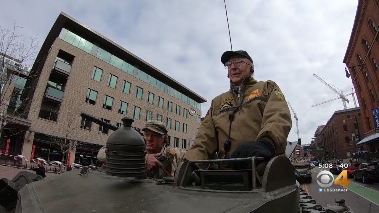 WWII Soldier Rides Tank To Union Station To Honor Commanding Officer ...