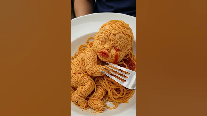 Not Hungry... Noodles Are Alive! 😳🍝  #spaghetti #cursed #bodyhorror #aiart #aiartcommunity