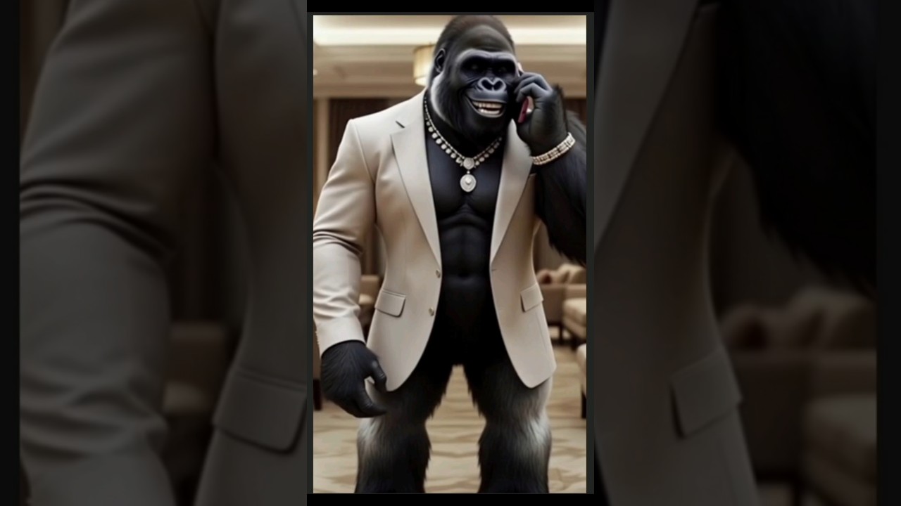 king kong vs Wife funny call | Animal Funny Stories  #kidsanimation#viralshorts #trand #shorts