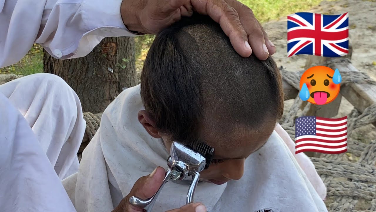 ASMR Fast Hair Cutting ✂️ With Barber is Old Homeless 😭[ ASMR x Adnan]