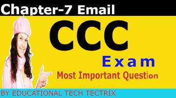 Ccc ch 7 videoCCC Questions from Chapter 7 EMAIL |CCC Paper in Hindi