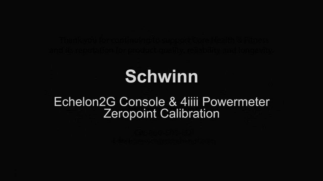 schwinn echelon calibration tool