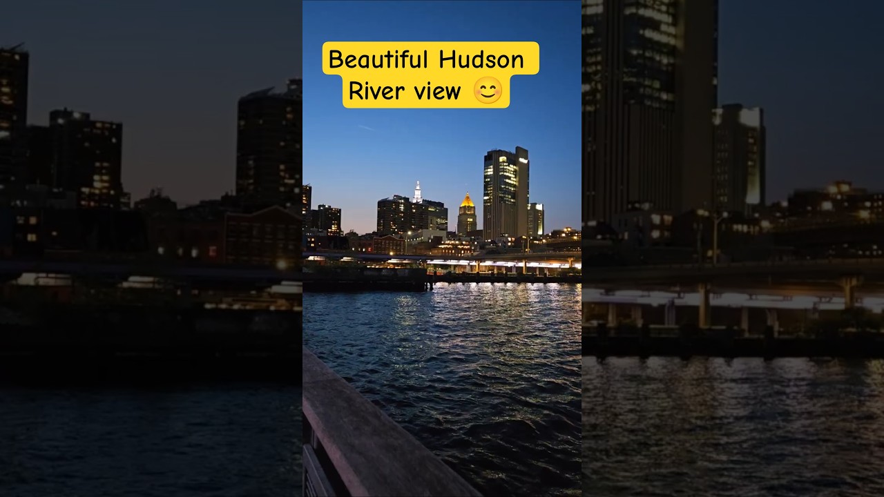 Beautiful Hudson River view 😊  