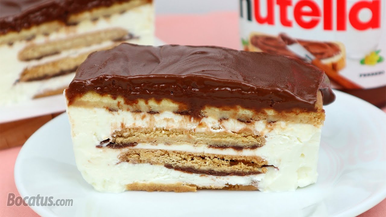 Tarta de Galletas y Nutella ¡¡Helada!!