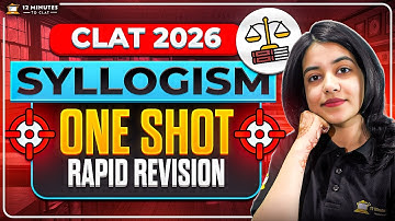 CLAT 2026 Syllogism One Shot Revision | Logical Reasoning (Venn Diagram Trick)