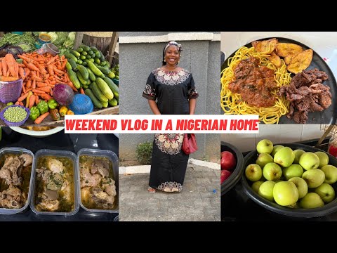 WEEKEND VLOG| MEAT RESTOCK FOR THE MONTH| SUNDAY VLOG| CONCOTION RICE RECIPE.