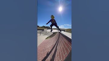 Nose stall revert on the bricks 🧱 🤙 #skateboarding #skating #skater #kid #fun #brick #learning