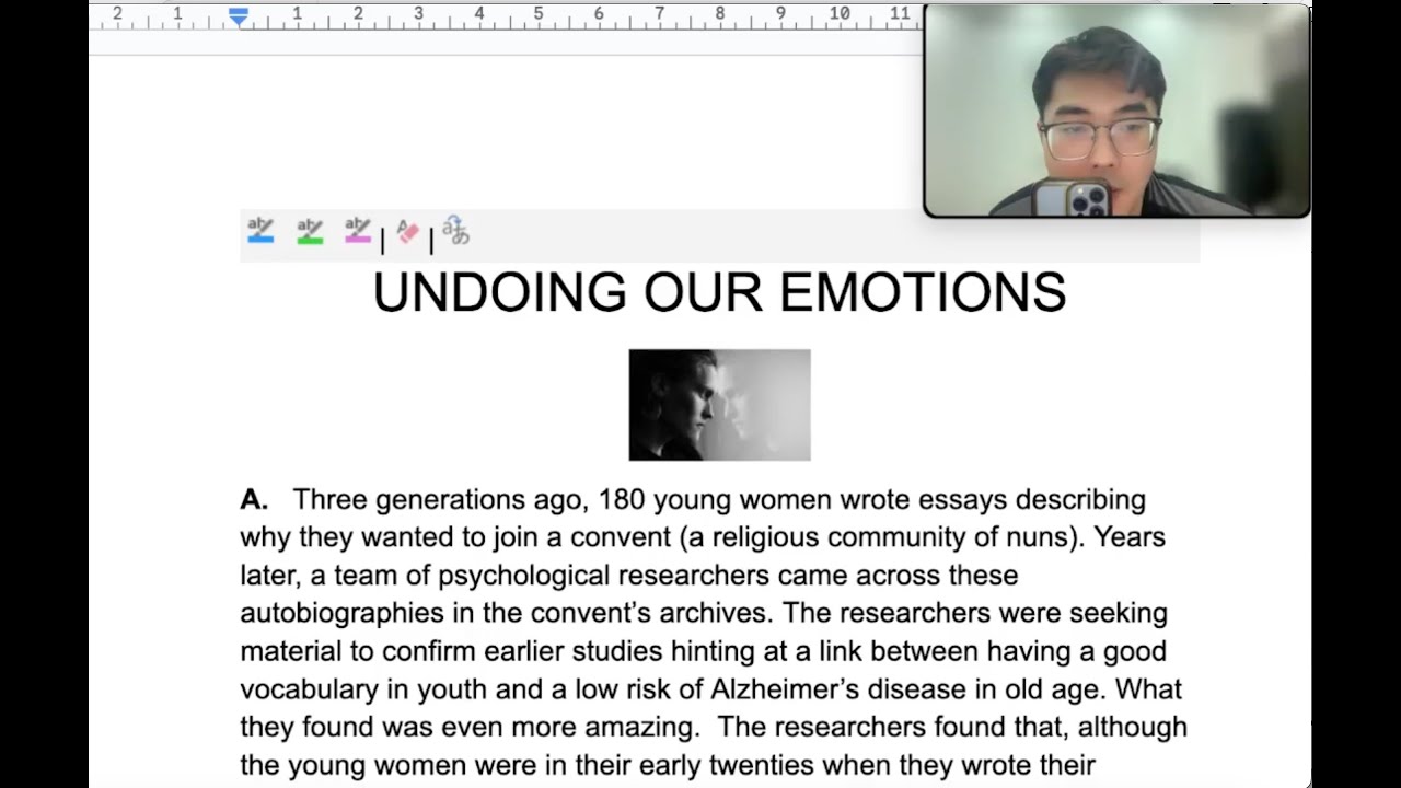 [IELTS READING] Số 19: UNDOING OUR EMOTIONS | IELTS Nghĩa Phan