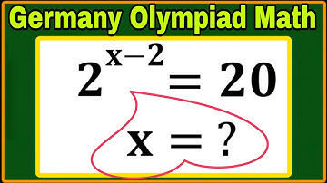 Germany| A Super Interesting Algebra Olympiad Math Problem| Tricky Olympic Math| Can you solve this?