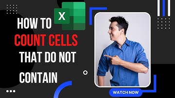 Count cells that do not contain #excelformulasandfunctions