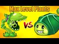 Plants Vs Zombies 2 Snap-Pea Vs Zoybean-Pod Max Level Plants