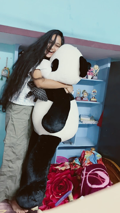 Cute panda teddy bear 🧸 birthday gift 🎁💥#birthday #birthdaycelebration #telugu #hellomamass