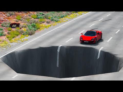 Testing Cars vs MASSIVE Pot Holes in GTA 5