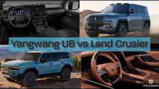 2024 BYD Yangwang U8 vs 2024 Toyota Land Cruiser Compared | SUV Battles!