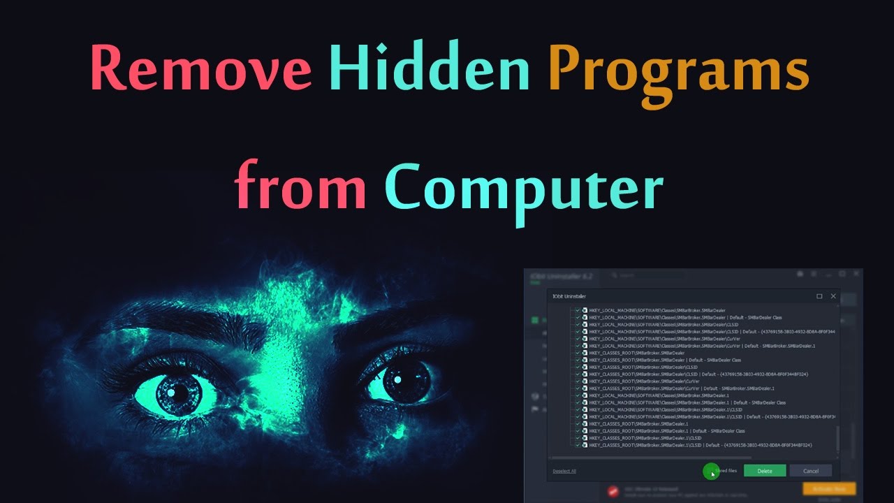 how-to-uninstall-hidden-programs-from-computer-youtube